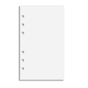 5pks of 50 Sheets/100 Pages 6-holes Blank Filler Paper For Small Planner Binder